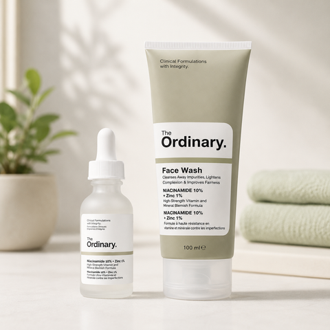 2 in 1 skin care Deal\the Ordinary Face Wash and Face Serum
