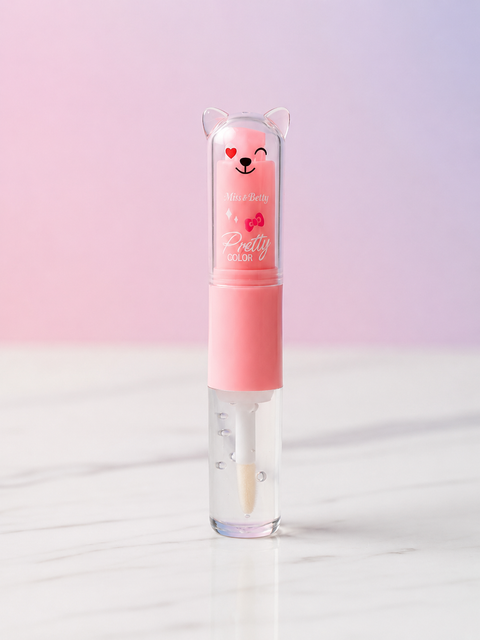 2 in 1 cute lip Balm +lip Oil